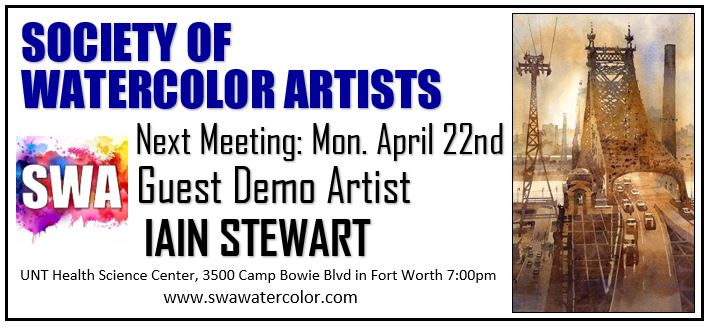 Society of Watercolor Artists – Iain Stewart Demo April 22