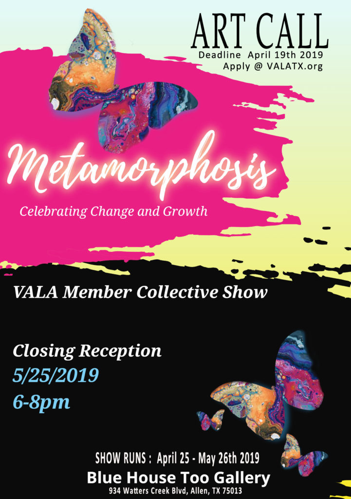 VALA call for artwork: Metamorphosis