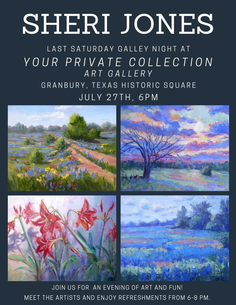 Your Private Collection Presents Artist Sheri Jones July 27