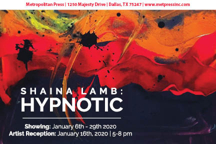 Metropolitan Press ArtSpace: Shaina Lamb Artist Reception Jan. 16