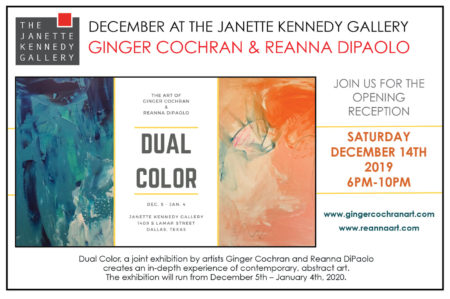 Dual Color exhibition at Janette Kennedy Gallery Dec. 5 – Jan. 4