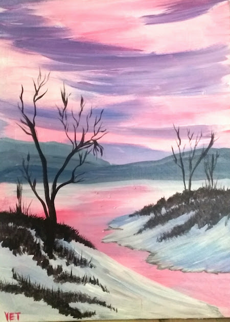 PAINT CLUB workshop on March 17 – Winter Prairie