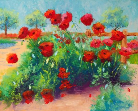 “Flowers Everywhere” by Ann McCann- Reception March 6 at Baylor Health Sciences Library