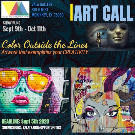 VALA art call due Sept. 5: Color Outside the Lines