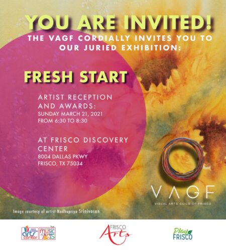 VAGF’s Fresh Start Reception & Awards March 21st