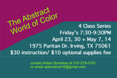 The Abstract World of Color with Aidan Donahue – Friday class series