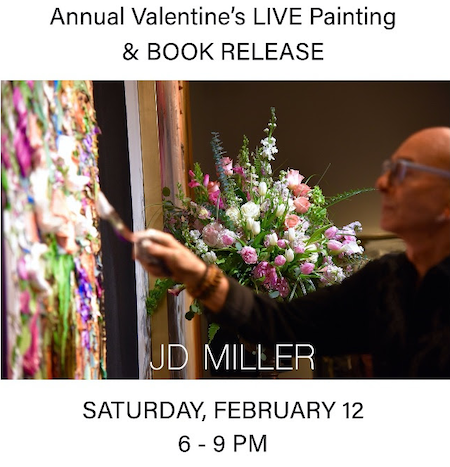 JD MILLER: Valentine’s Day LIVE Painting & Book Release