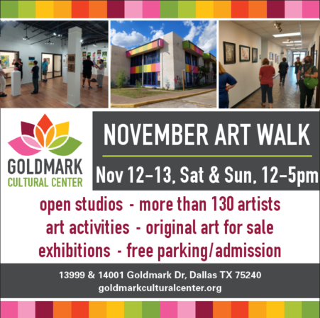 November Art Walk Nov. 12 & 13 at Goldmark