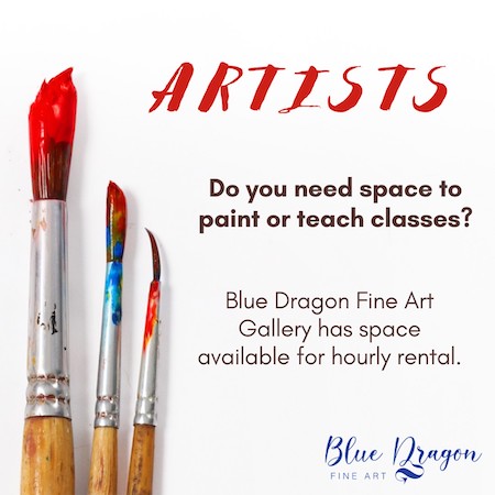 Teaching or studio space opportunity at Blue Dragon