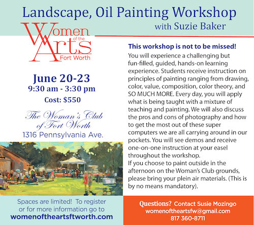 Suzie Baker Landscape Workshop June 20-23