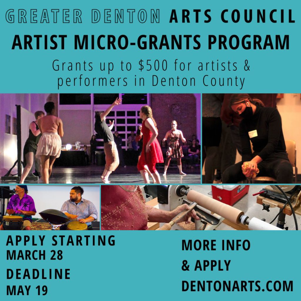 Micro-Grants for Denton County Artists