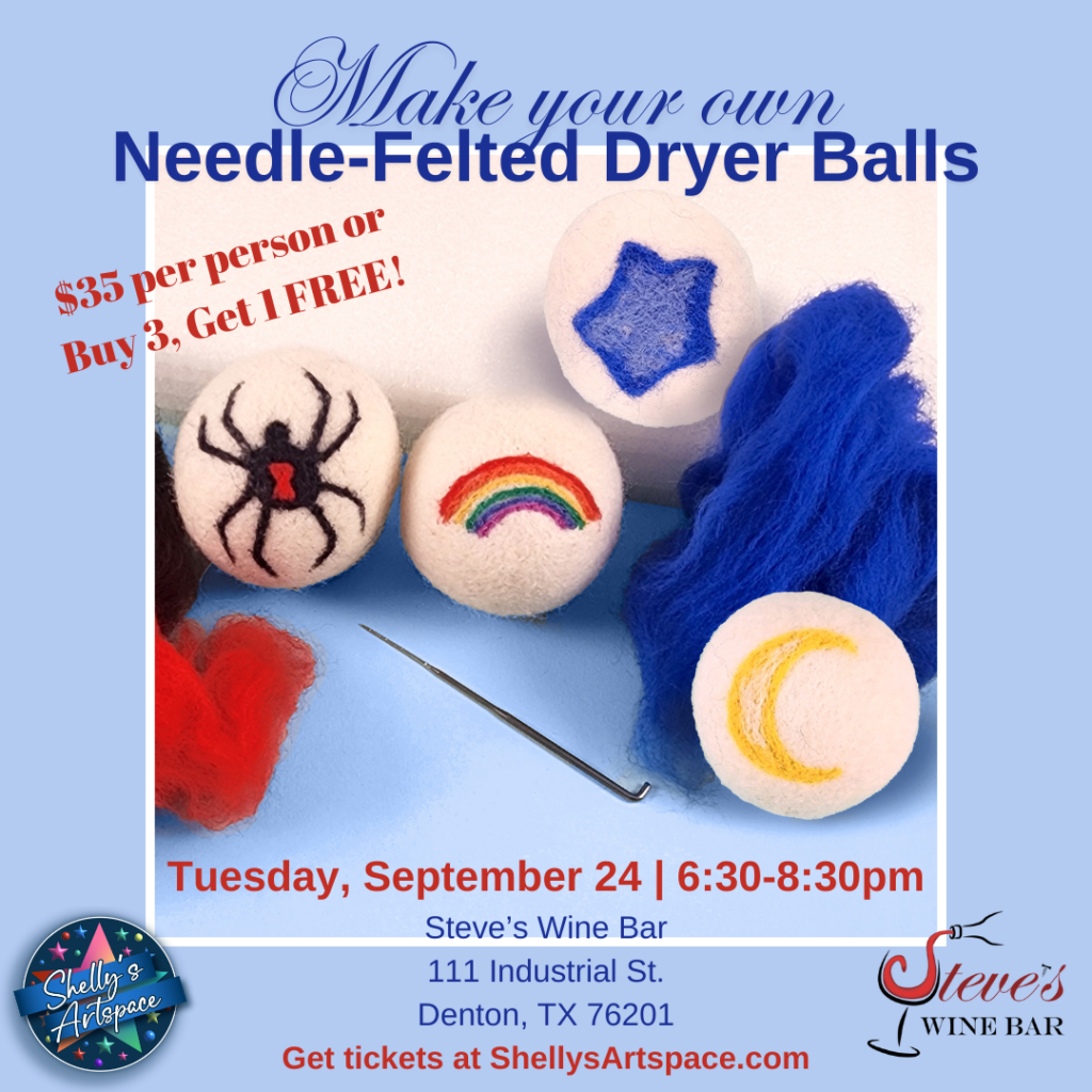 Make Your Own Needle-Felted Dryer Balls